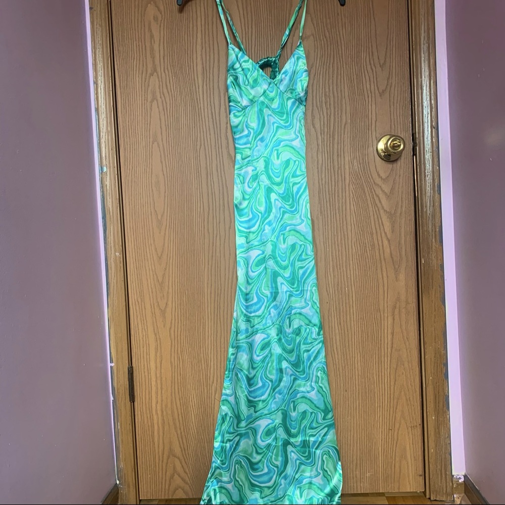 Backless Silk Dress